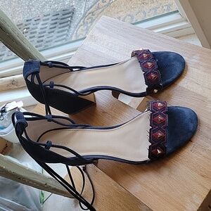 Botkier NY Embroidered Studded Sandal